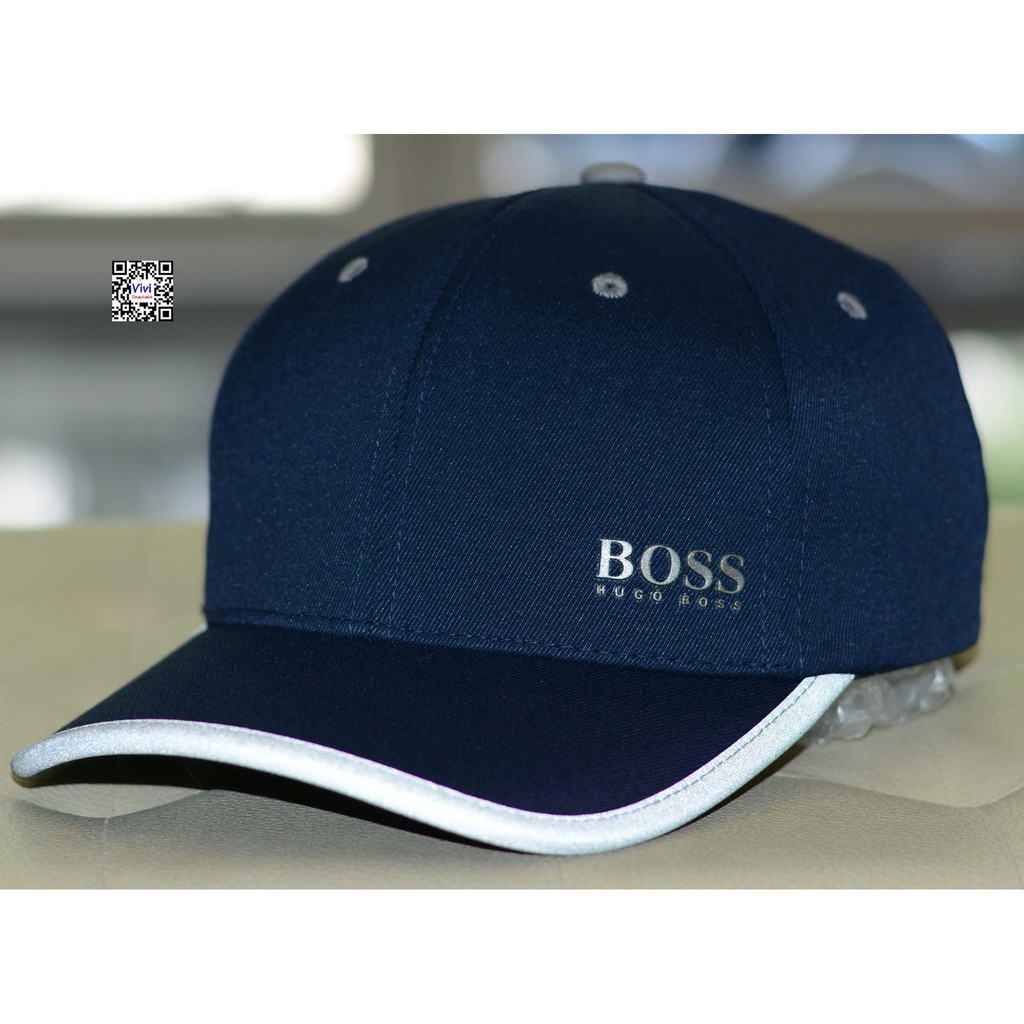 Mũ thời trang Hugo Boss,nón lưỡi trai thể thao Hugo Boss Green Catch Cap Navy ( Hình thật )