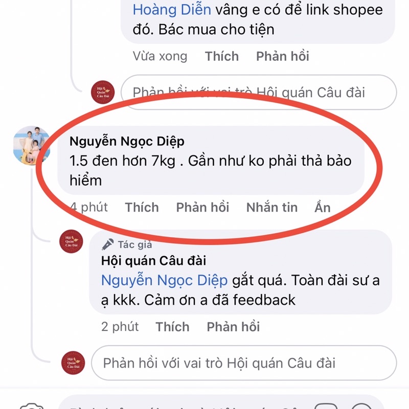 Trục thẻo câu đài Classic, bền, chuẩn size