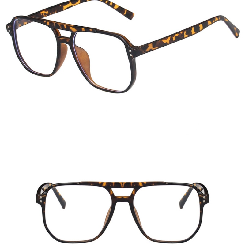 (KIQI-FASHION) COD Kính Chống Ánh Sáng Xanh Hai Chùm Kính Thời Trang Cổ Điển Cho Nam Và Nữ