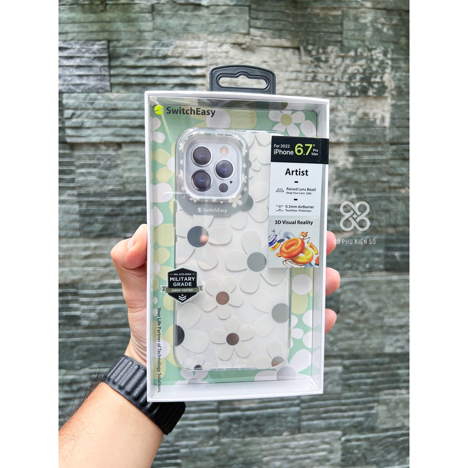 SwitchEasy Artist Fleur chiếc ốp thương hiệu mỹ 3D chống sốc
