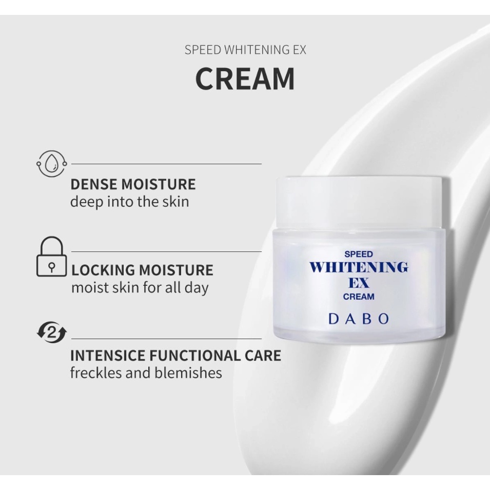 Bộ Dưỡng Trắng Da Mặt nhanh Dabo Speed Whitening Ex Dưỡng trắng da nhanh, mờ nếp nhăn, thâm nám, tàn nhang