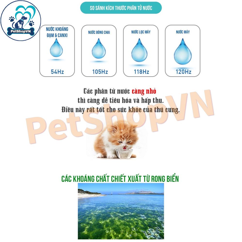 Nước Khoáng Cấp Đạm & Canxi Cho Chó Mèo BOWWOW Chai 500Ml
