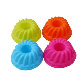 12pcs Tool 3d Tools Pumpkin Shape Cupcake Silicone Cup Cake Mold Muffin