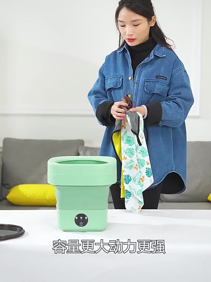 Máy giặt mini gấp gọn cho đồ lót và đồ bé