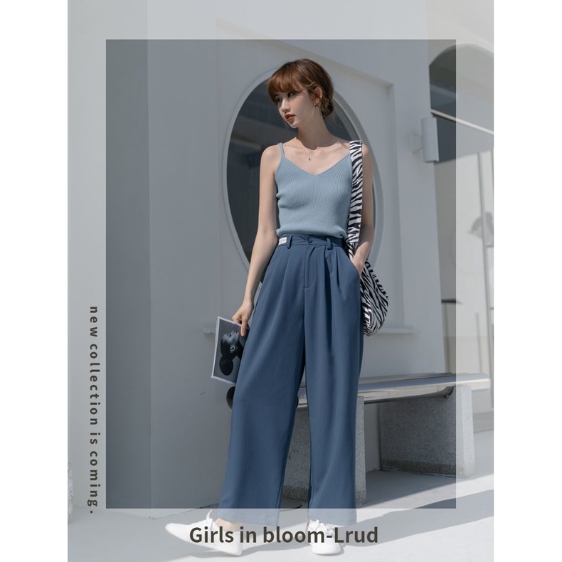 Áo Dệt Kim Hai Dây Cổ Chữ V Màu Đen Thời Trang Cho Nữ