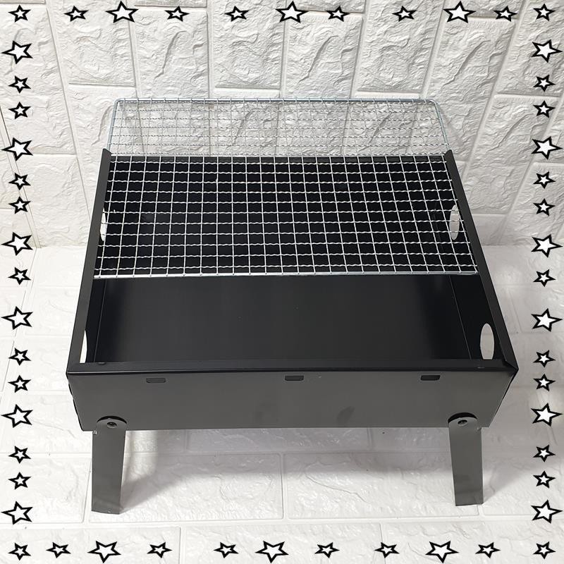Bếp nướng than hoa BBQ ngoài trời cao cấp có chân và tay cầm tiện lợi