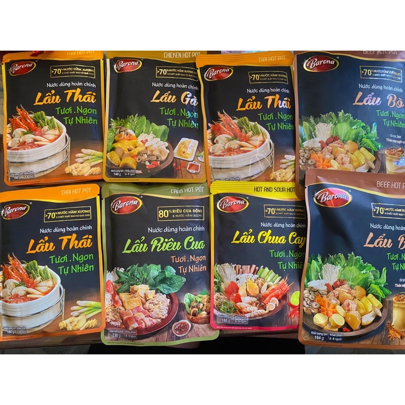 NƯỚC DÙNG HOÀN CHỈNH LẨU BARONA CÁC VỊ