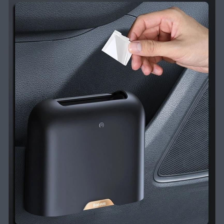 Thùng rác thông minh gắn lưng ghế Baseus Smart Cleaner Auto Car Trash Can