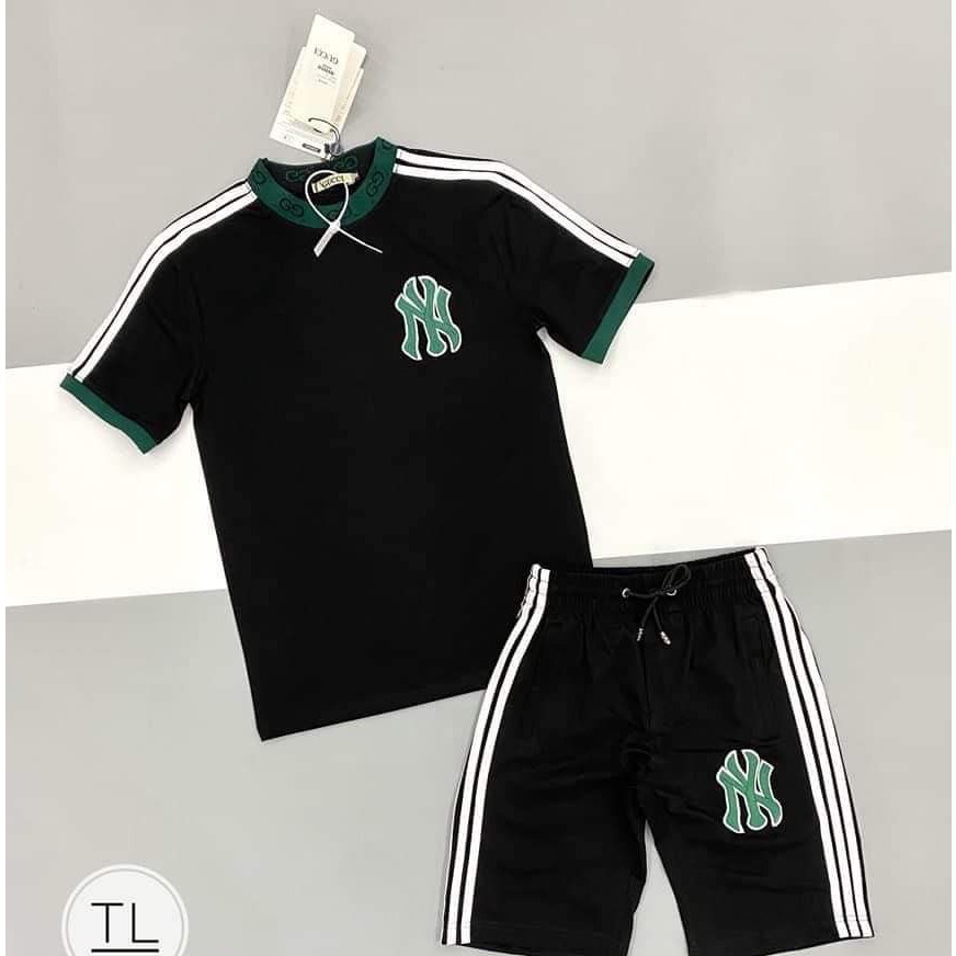 Đồ Bộ Nam Mùa Hè, Bộ Quần Áo Thun Nam Cổ Tròn Phối Viền Xanh Siêu Đẹp Chất Thun Lạnh 4C - BN278 - ShopLTAquanaonam | BigBuy360 - bigbuy360.vn