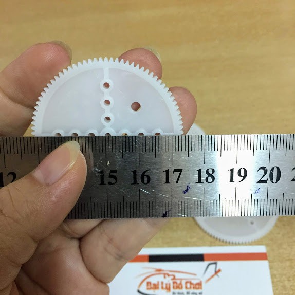 Bánh răng nhựa 90 răng lỗ trục 1.9mm dùng để chế tạo đồ chơi