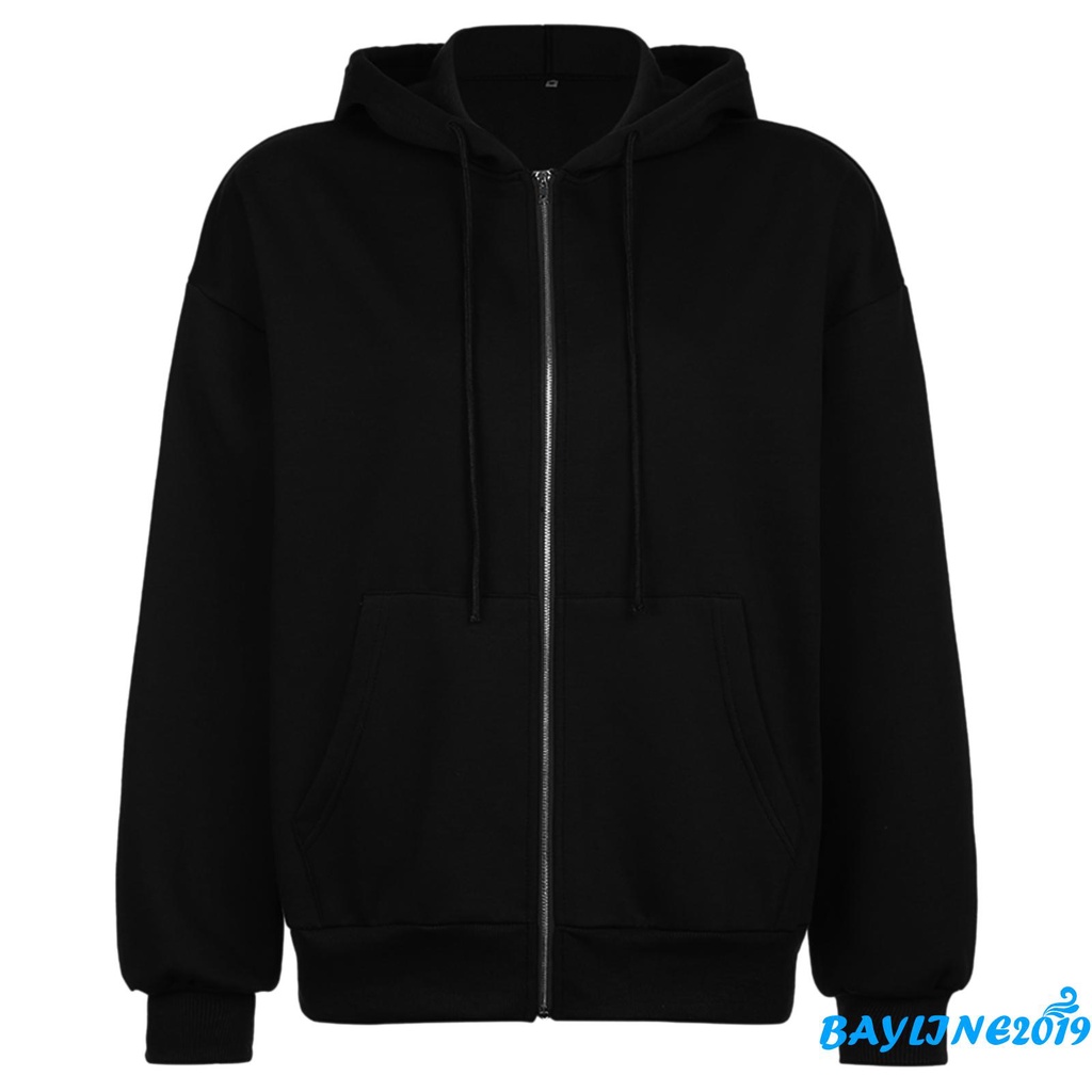 Áo Khoác Dài Tay Có Mũ Phong Cách Thời Trang Hàn Quốc Dành Cho Nữ