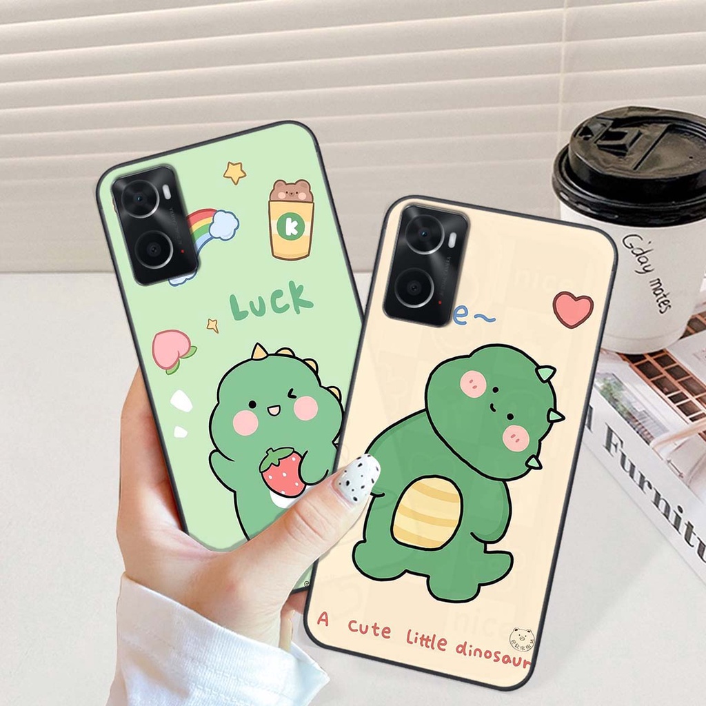 Ốp Oppo A76 in hình khủng long Dino siêu dễ thương