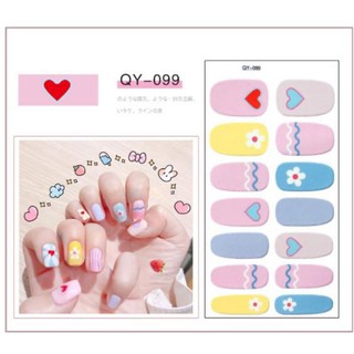 sticker dán móng (Mẫu màu vàng)