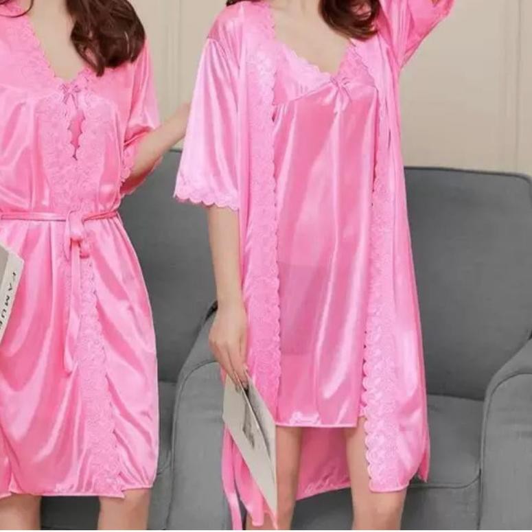 ♠ Đầm Ngủ Kimono 2 Trong 1 Xẻ Tà Bên Ngoài ♛ | BigBuy360 - bigbuy360.vn
