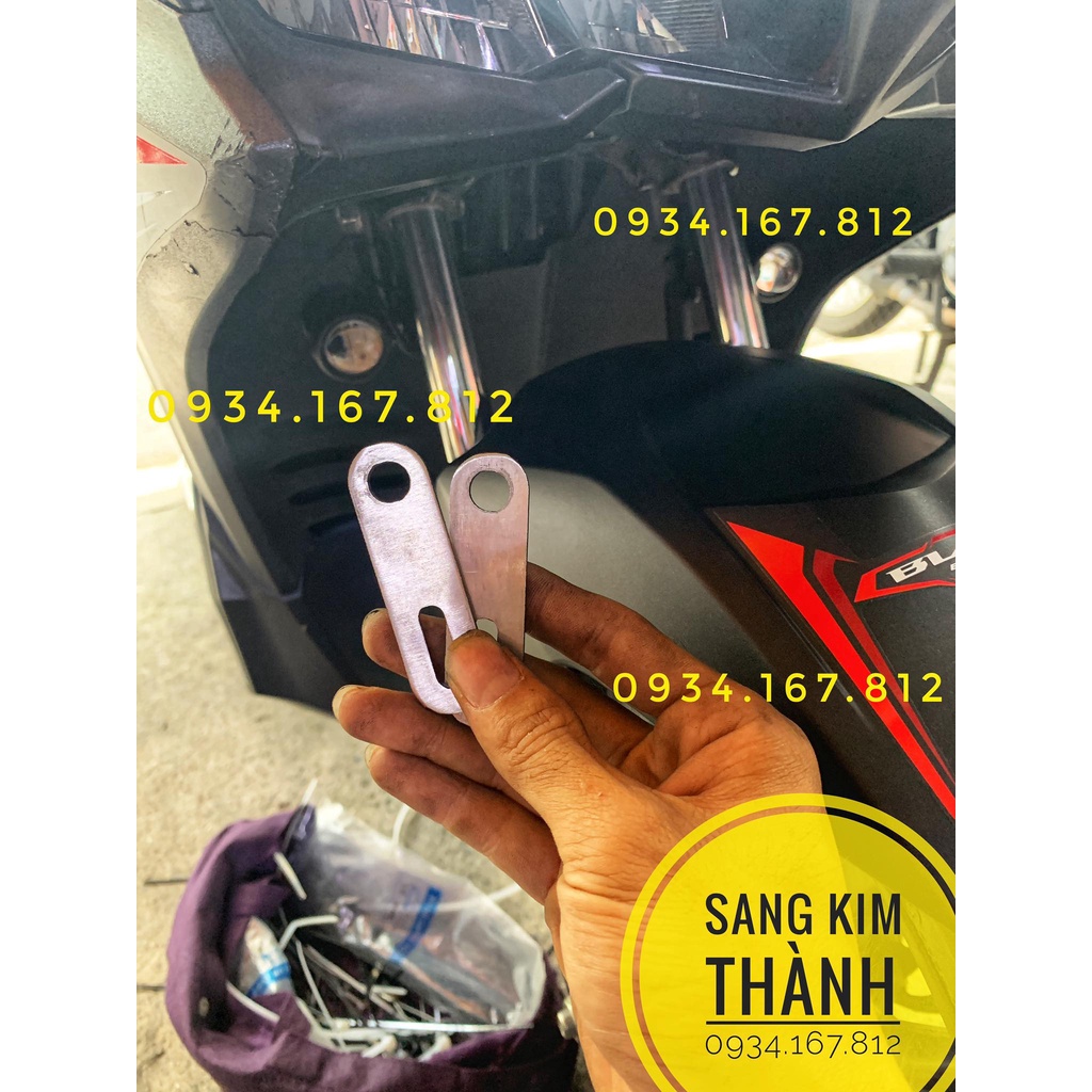 2 Pat Gắn Đèn Trợ Sáng Bi Cầu MINI Cho Xe Air Blade