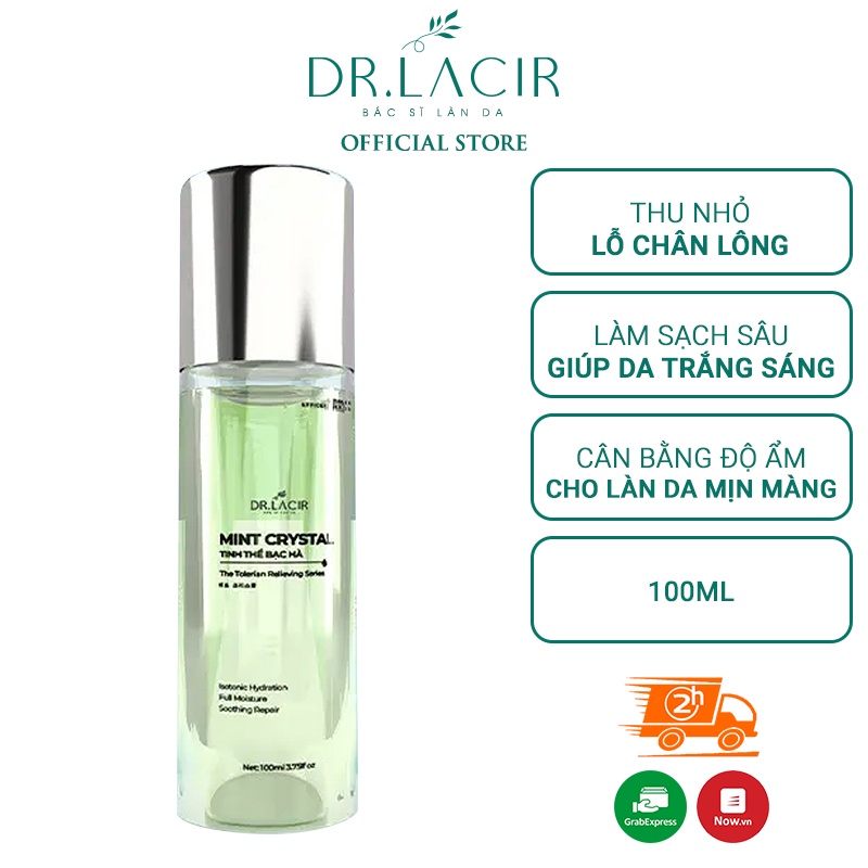 Toner Tinh Thể Bạc Hà Mint Crystal Dr.Lacir Làm Sạch Da, Dưỡng Ẩm 100ml DR06