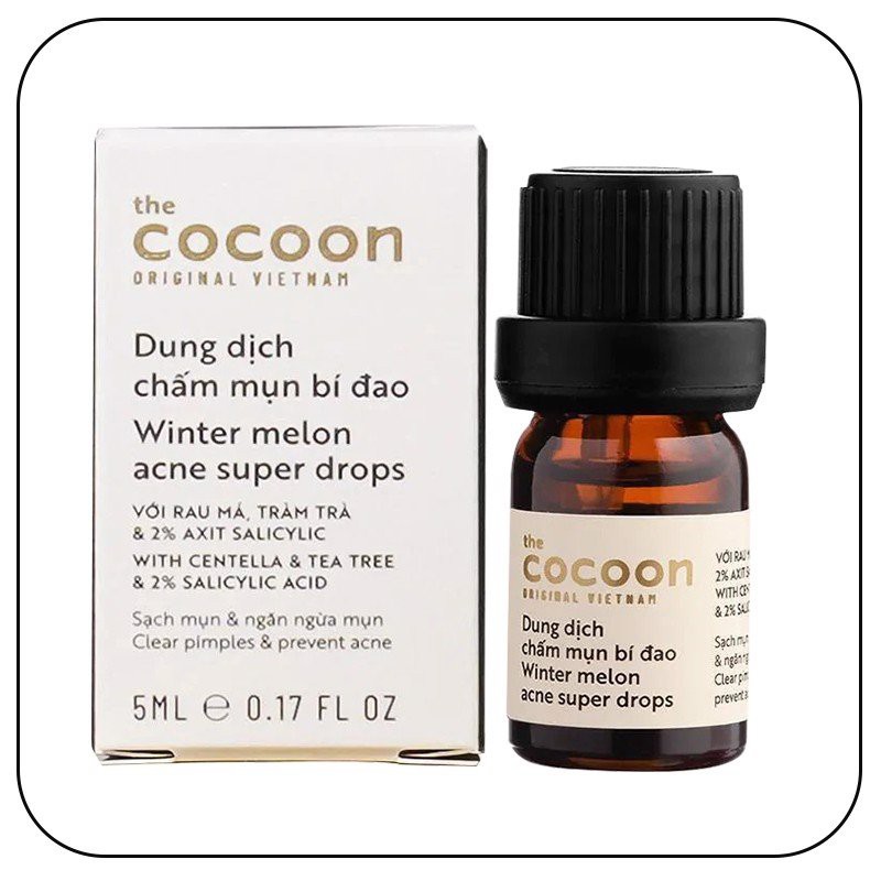 Dung dịch chấm mụn bí đao Cocoon - Winter Melon Acne Super Drops - Hàng Việt Nam Chính Hãng - 5ml