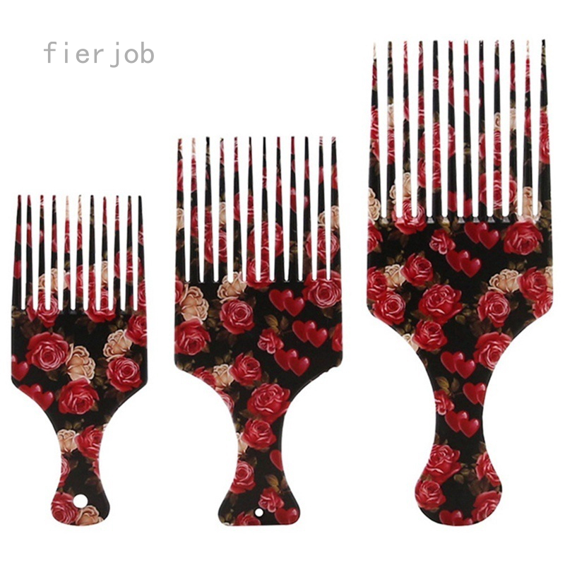 Fierjob cutadorns1 S/M/L Hair Comb Insert Afro Hair Pick Fork Comb Hair Dressing Styling Tool Useful