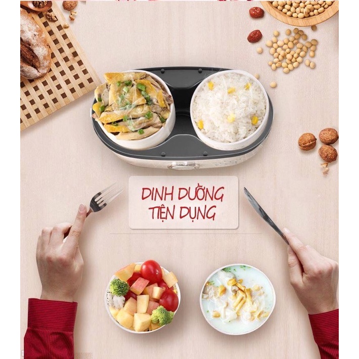 Hộp cơm Tự nấu - Hâm nóng thức ăn LIFE ELEMENT bát sứ cao cấp