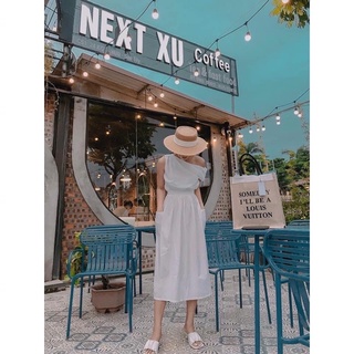 Đầm lệch vai