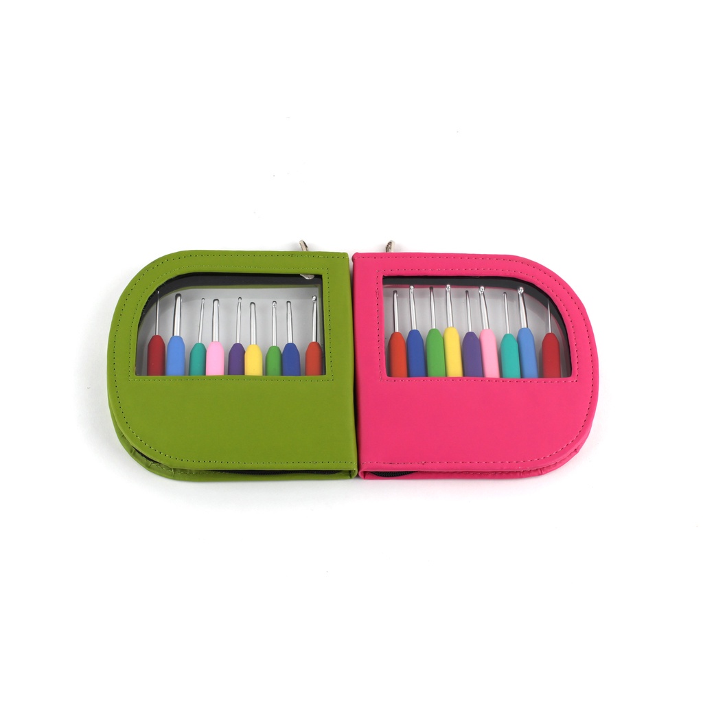 Knit Pro Crochet Needle Kit 09 Units - Waves - 30922 - Knitpro, 3.5mm to 6.0mm, Single Waves