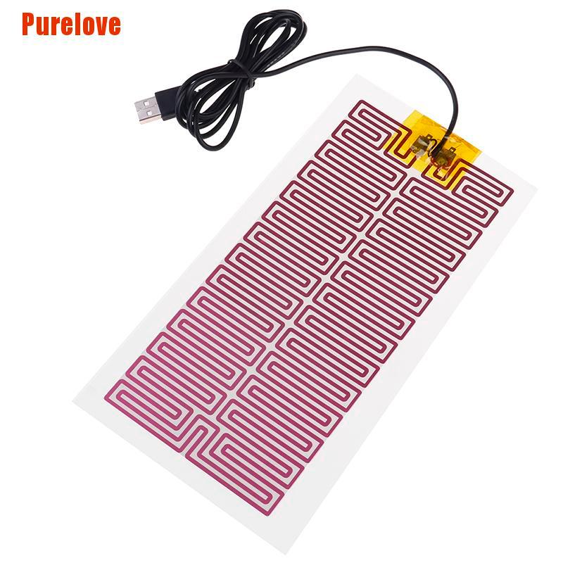 (Hàng Mới Về) 1 Tấm Sưởi Ấm Cho Thắt Lưng / Giày Dép 1x Usb 5v 10cm X 21cm