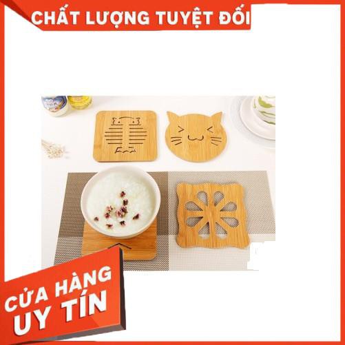 Tấm lót nồi bằng gỗ tre nhiều hình