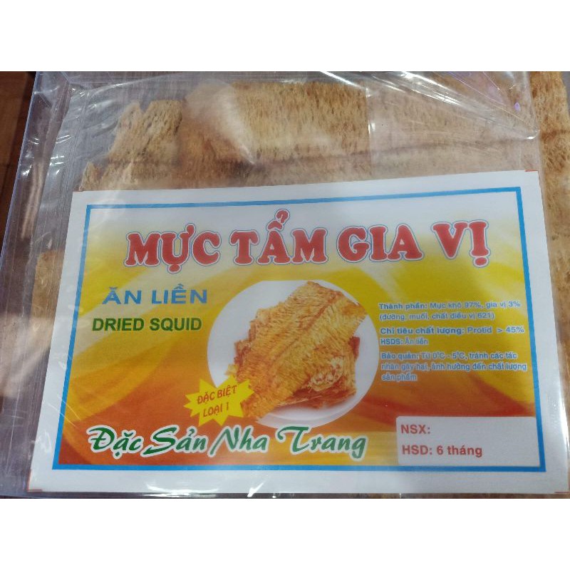 MỰC TẨM GIA VỊ LOẠI 1 SIÊU NGON 0.5Kg