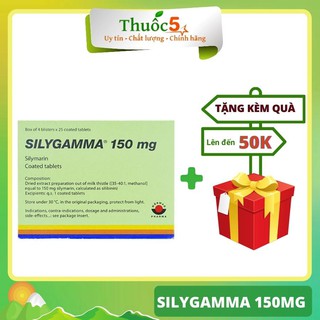 Silygamma 150mg – Hỗ trợ bảo vệ tế bào gan Hộp 100 viên