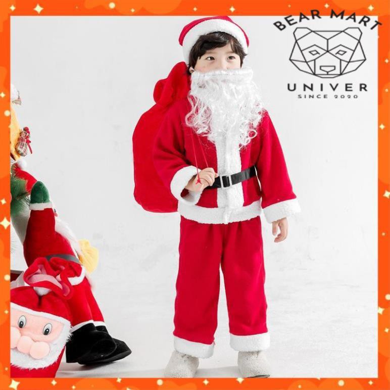 [BEAR MART] Đồ chơi hóa trang noel, Bộ râu ông già noel, chất liệu sợi vải mềm mượt không rối,không bám bụi.