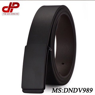 THẮT LƯNG DA NAM MẶT TRƠN DND989 [BẢO HÀNH THEO HÃNG]