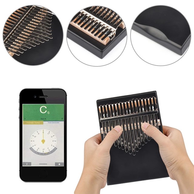 Đàn kalimba 17 phím màu Đen Vâu chỉ có tại shopee