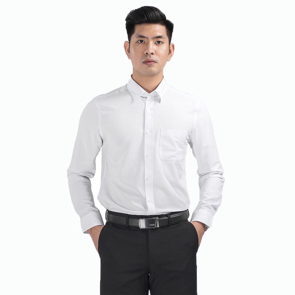 Áo Sơ Mi Nam Trắng Dài Tay Aristino – ALS18908, ALS18808 Tôn Dáng, Hạn Chế Nhăn, Chất Vải Mềm Mát