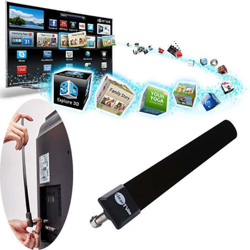 Yuange✨Clear TV Key HDTV FREE TV Digital Indoor Antenna Ditch Cable As Seen On TV