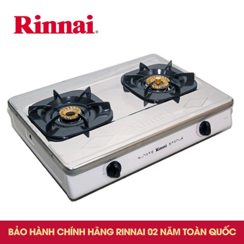 Bếp gas mặt inox Rinnai RV-365SW(N) Dài 60cm, Ngọn lửa Xoắn, Hàng Chính Hãng.