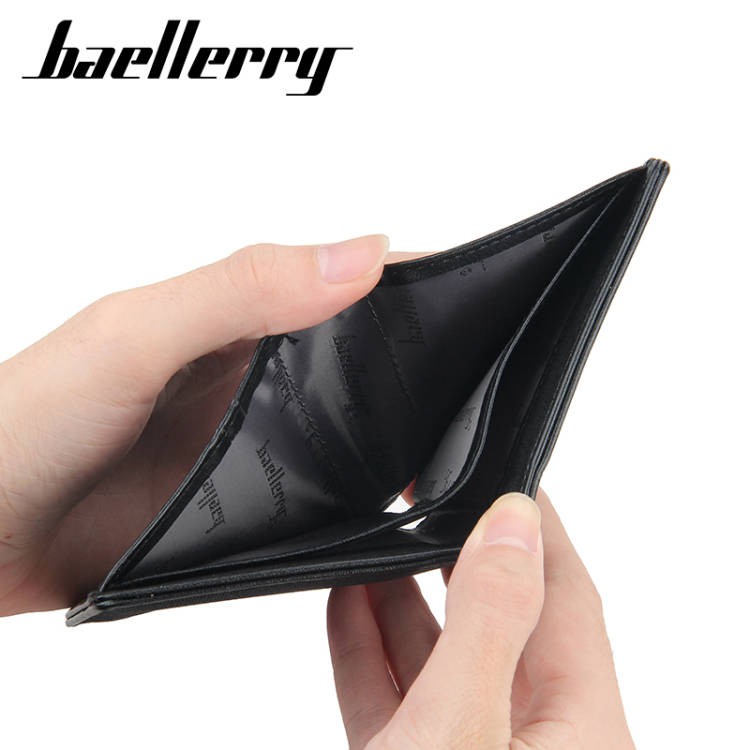 Ví ngắn Baellerry bằng vải canvas gập đôi có ngăn đựng thẻ cho nữ