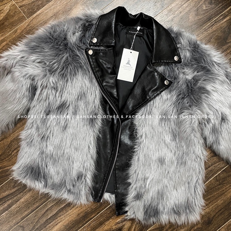 𝐎𝐑𝐃𝐄𝐑. Áo Lông Cổ Da Siêu Mượt