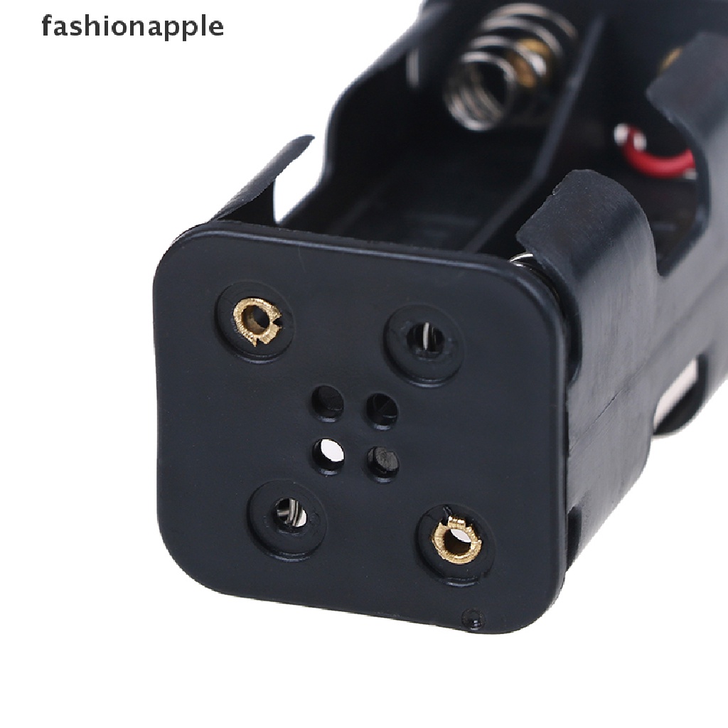 Bộ 2 Giá Đỡ Bằng Nhựa Màu Đen Kèm Dây Cho Pin 4 x AA