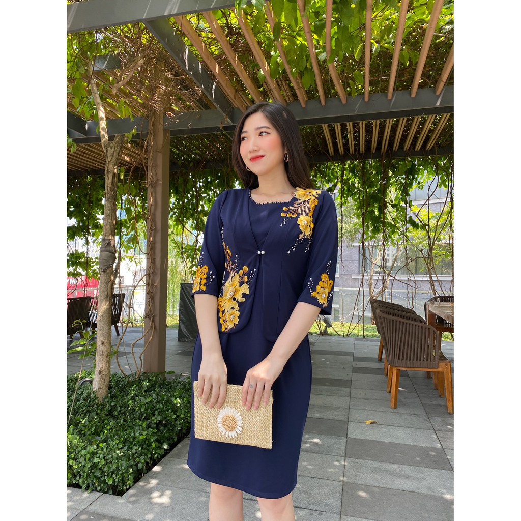 đầm giả vest trung niên sang trọng