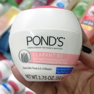 🌈 Kem Dưỡng Da Giảm Nám , Mờ Sạm Chuẩn Mỹ : Pond's Clarant B3 Dark Spot Correcting Cream (50g) PON’S MỸ