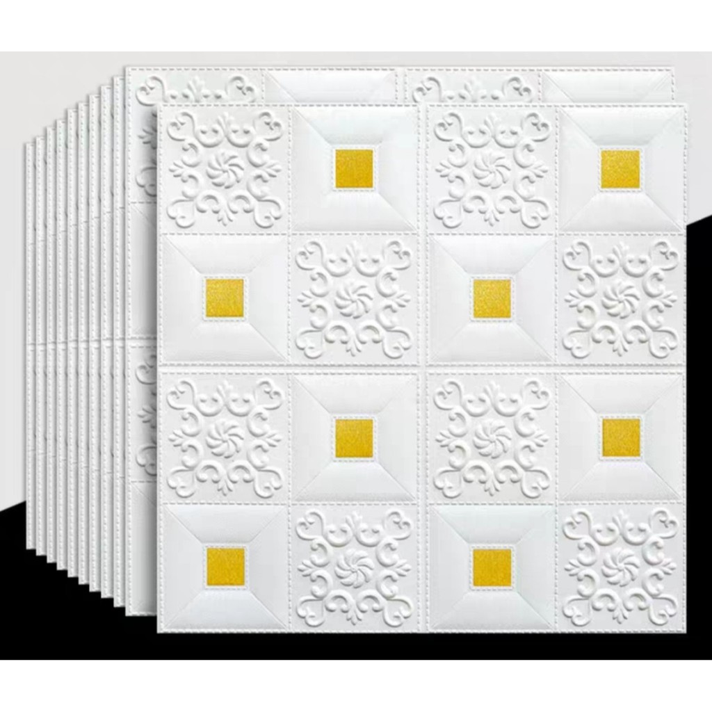 ( dày 5mm)xốp dán tường giả da nhũ kim tuyến cao cấp khổ lớn 70*70 cm | BigBuy360 - bigbuy360.vn