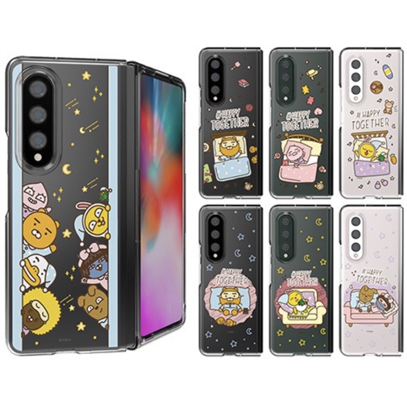 Ốp Điện Thoại Cứng Mỏng Trong Suốt Hình Kakao Friends / Happy Together Cho Galaxy Z Fold 4 Fold4 Rya