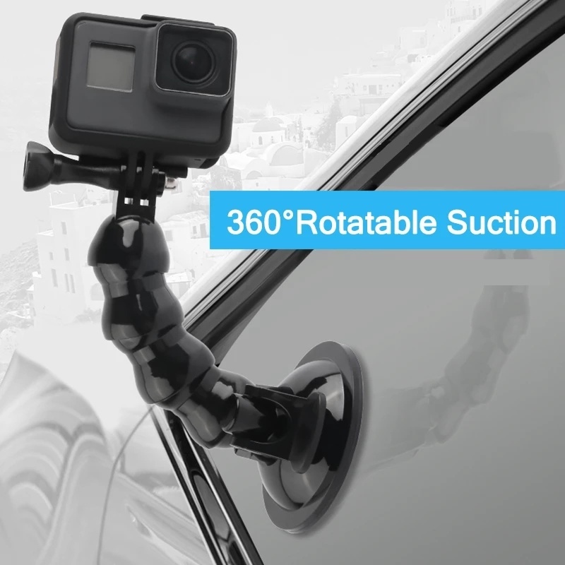Giá đỡ điện thoại xoay 360 độ có giác hút gắn xe hơi thông dụng cho GoPro