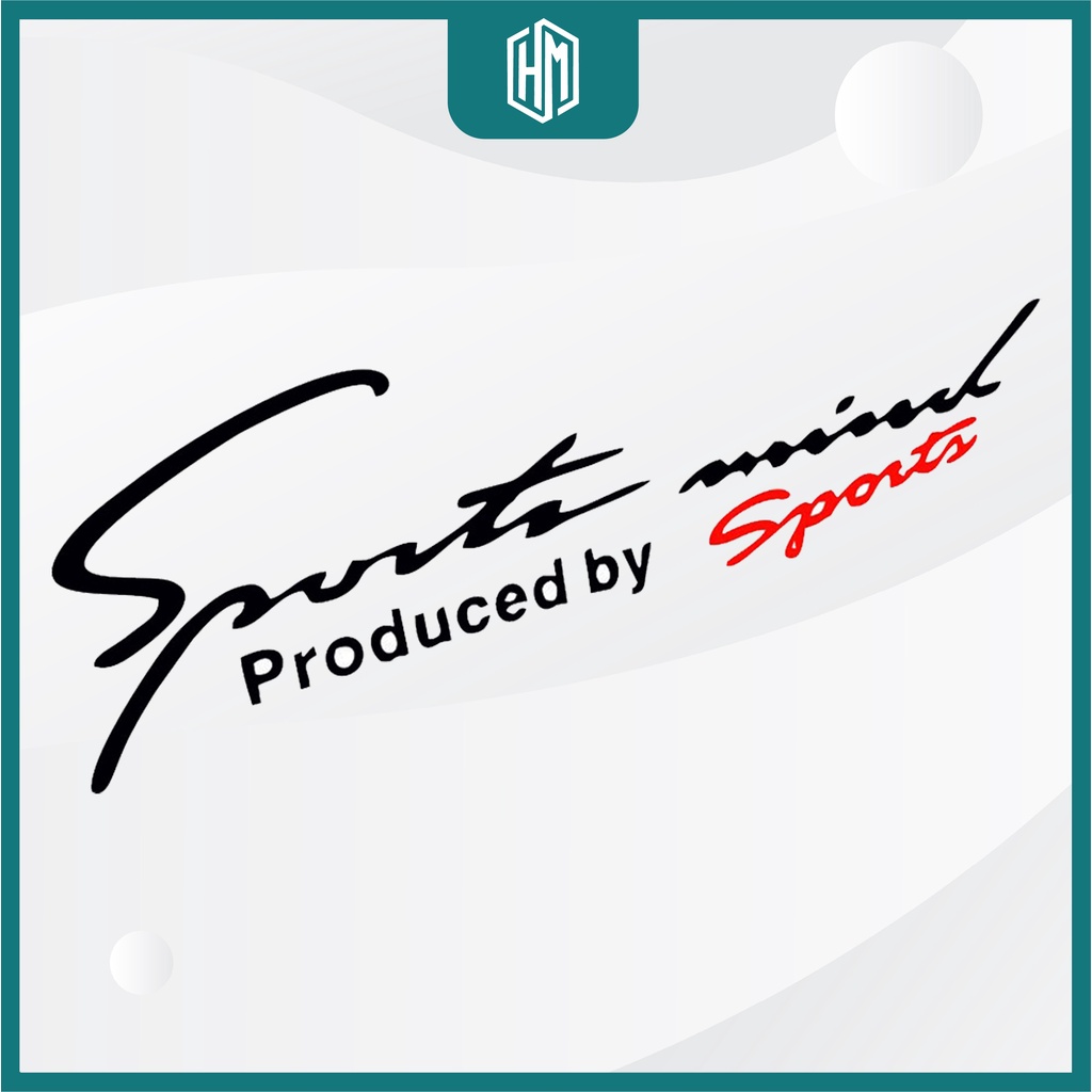 Tem dán thể thao ô tô Sportmind Produced By Bport dán xe hơi, sử dụng cho tất cả các loại xe