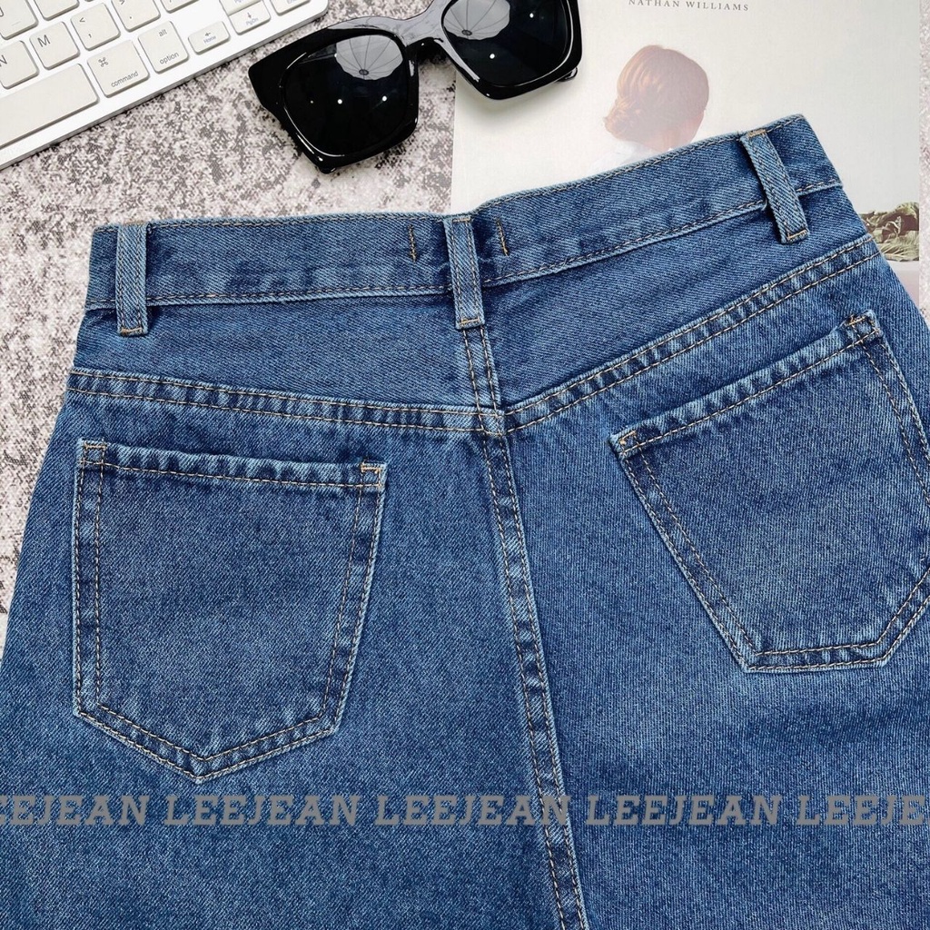 Quần Đùi Jean Nữ Trơn Lưng Cao Không Giãn LEE10, 4 Màu Hình Tự Chụp Kèm Video | BigBuy360 - bigbuy360.vn