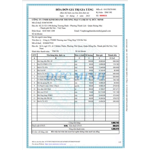 Bút lông dầu 2 đầu TL PM-04