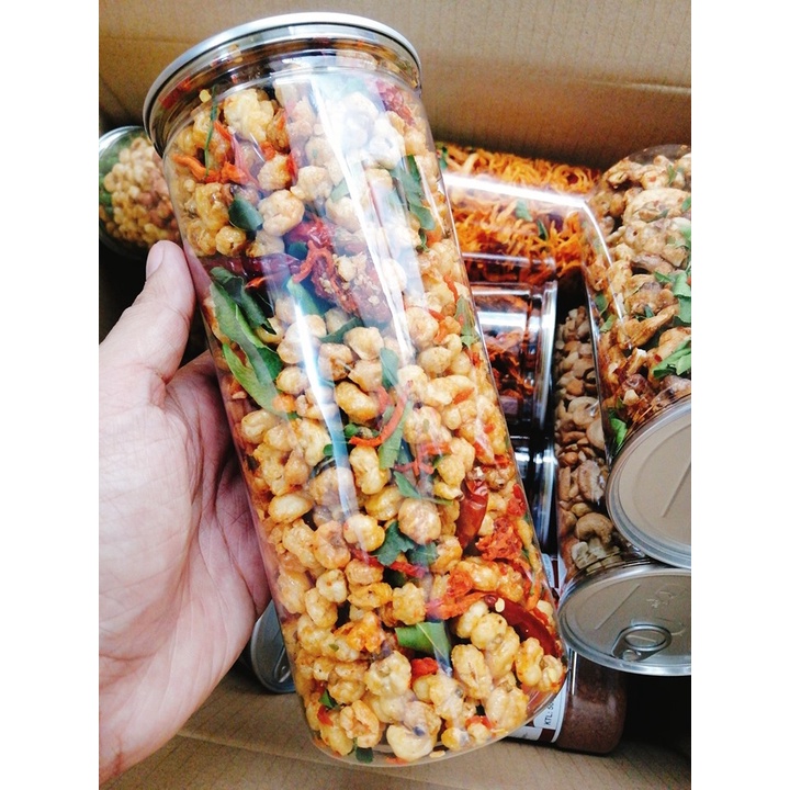 Bắp Lắc Khô Bò Lá Chanh hủ 350g - Trai Đẹp Snack