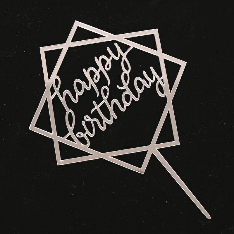 Mica HPBD vuông bạc