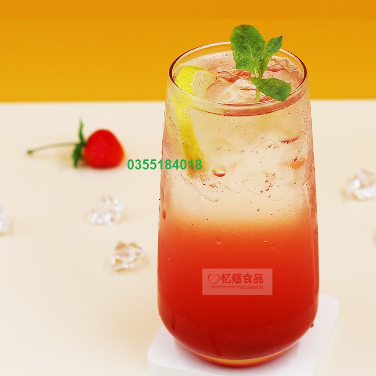 Mứt dâu sensini pha chế trà sữa - trà hoa quả hộp 1.36kG