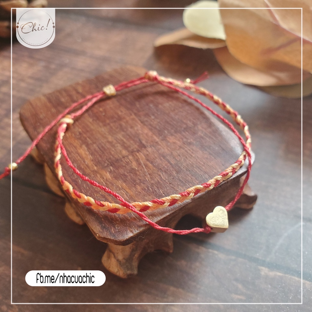 Vòng tay tết chỉ sáp thủ công - Vòng tay Boho DYI - Edna
